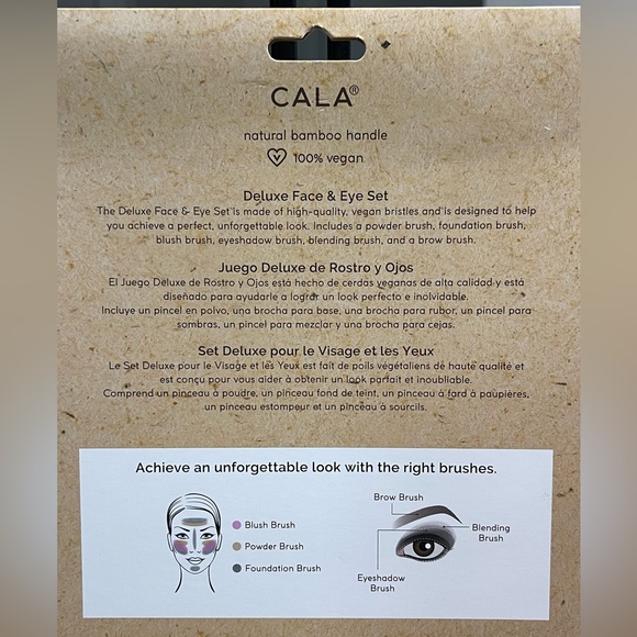 CALA Dark Bamboo Deluxe Face & Eye Set (6 PCS.) - Picture 4 of 4